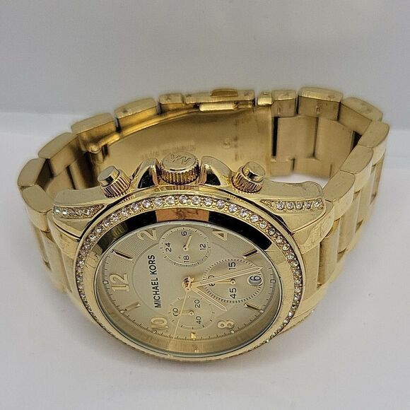 MICHAEL KORS Blair MK5166 Women's Gold Stainless Steel Analog Dial Watch AM233 - Picture 8 of 11